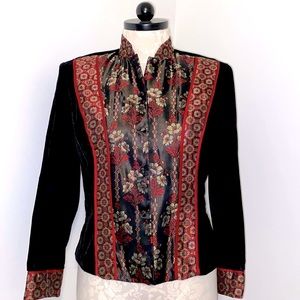 VTG 00’s Scott McClintock sz 14 VELVET STUNNING statement RINGLEADER BROCADE 🤩